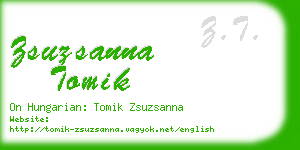 zsuzsanna tomik business card